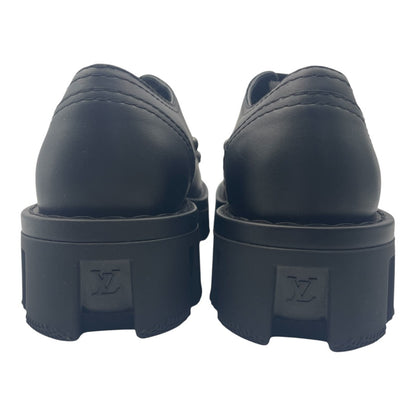 LOUIS VUITTON: Louis Vuitton LV Checker Derby Loafers (Black)