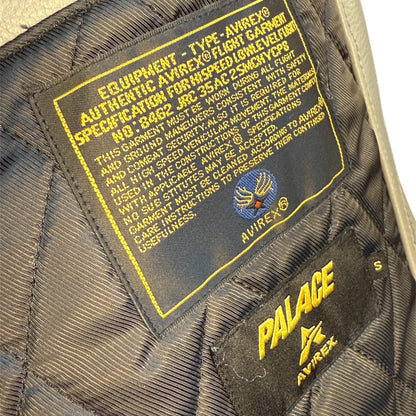 [PALACE] Palace AVIREX LEATHER JACKET GREY