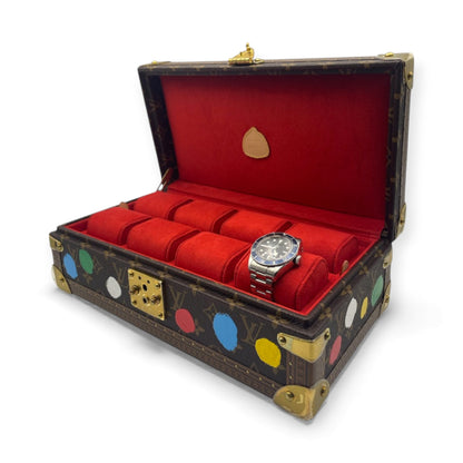 [LOUIS VUITTON] Louis Vuitton Watch Trunk Watch Case LV×YK Yayoi Kusama Coffret 8 Montres