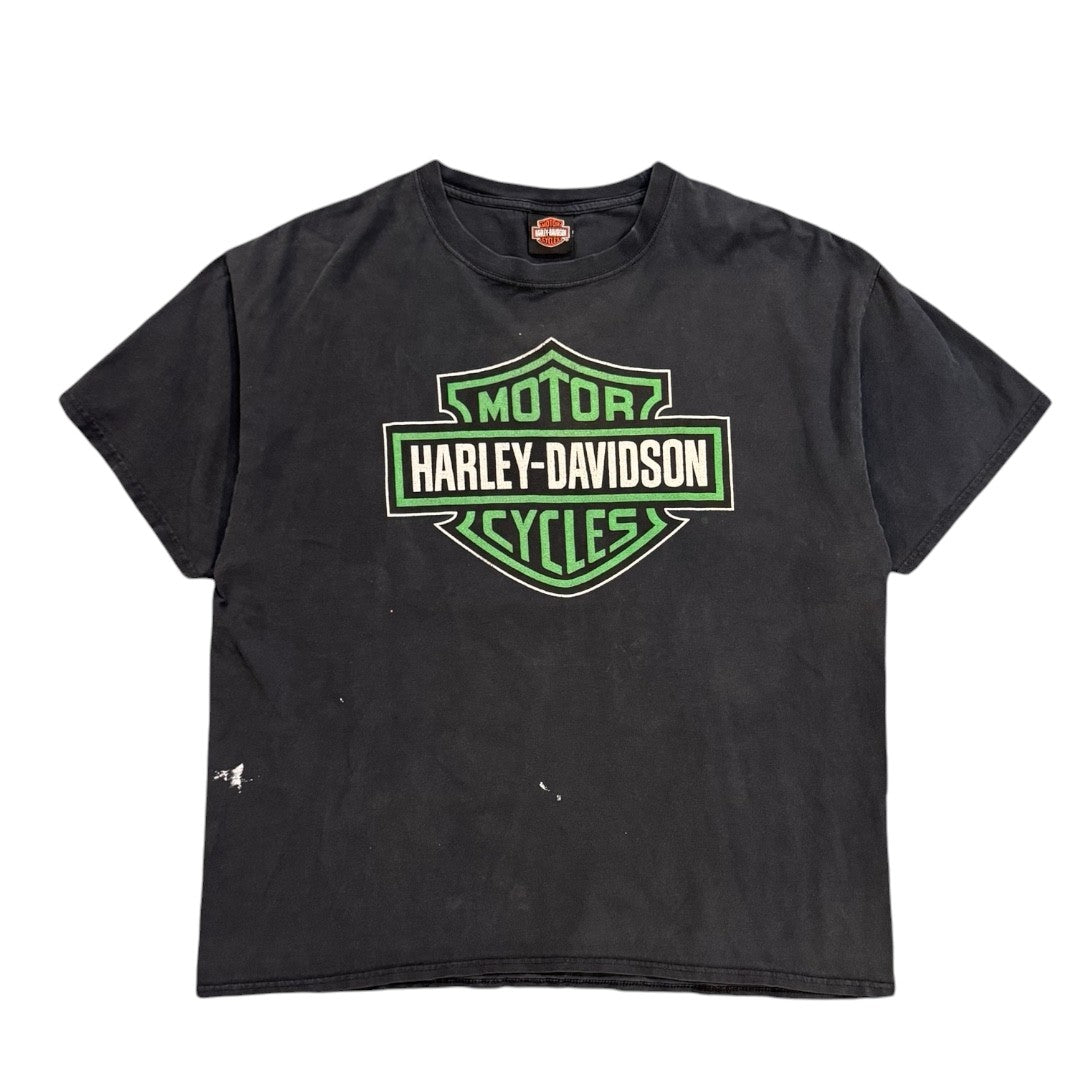 【Harley-Davidson】ハーレーダビッドソン 90's ハーレーVintage Tシャツ SaVannah 黒 XL相当