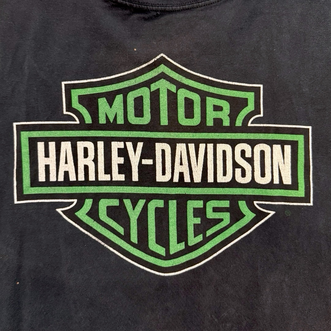【Harley-Davidson】ハーレーダビッドソン 90's ハーレーVintage Tシャツ SaVannah 黒 XL相当