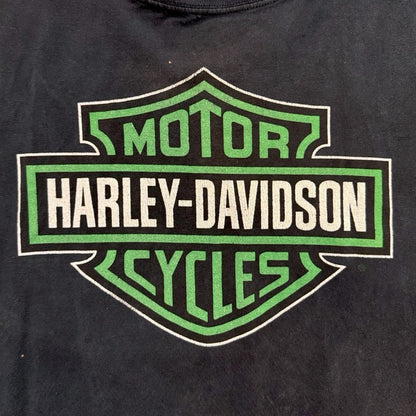 【Harley-Davidson】ハーレーダビッドソン 90's ハーレーVintage Tシャツ SaVannah 黒 XL相当