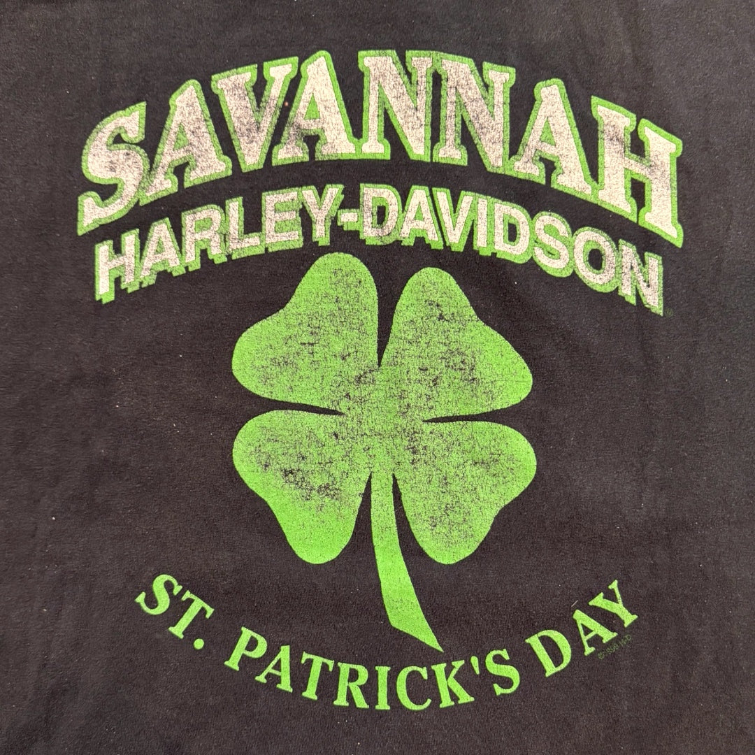 【Harley-Davidson】ハーレーダビッドソン 90's ハーレーVintage Tシャツ SaVannah 黒 XL相当