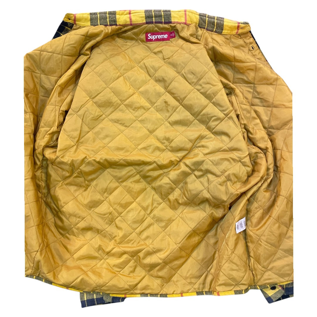 [Supreme] Supreme 24AW Quilted Plaid Shirt 24AW "Quilted Check Shirt M"