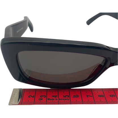 BALENCIAGA Oversized Rectangular Sunglasses (Black)