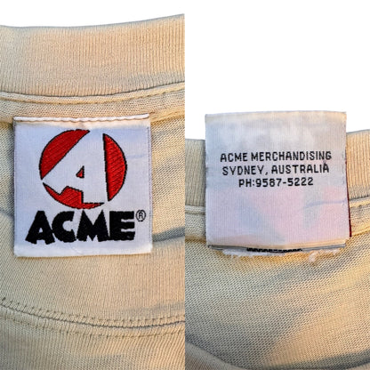 [METALICA] Metallica Vintage T-Shirt / ACME Tag / 90's / Pushead / Where the Wild Things Are / Beige