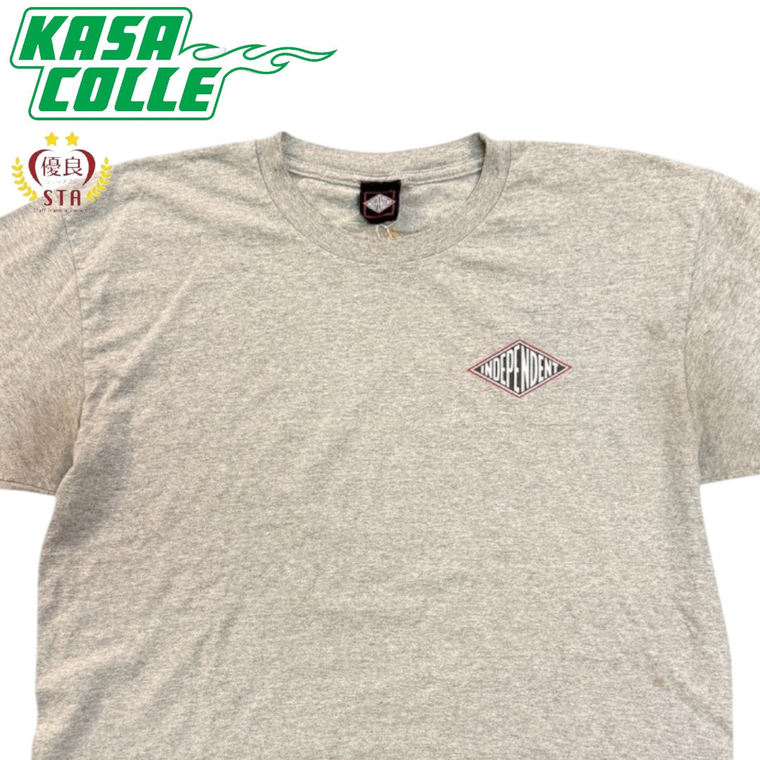 [INDEPENDENT] Independent Logo Print T-Shirt (Gray) / 90's / L