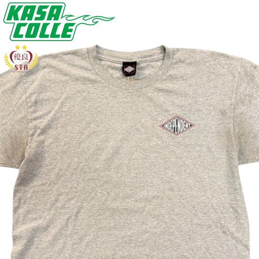 [INDEPENDENT] Independent Logo Print T-Shirt (Gray) / 90's / L