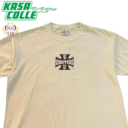 WEST COAST CHOPPERS Iron Cross Logo T-Shirt, White, Size XL