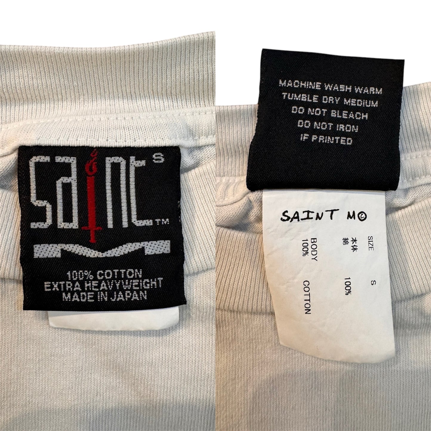 【SAINT MICHAEL】セントマイケル THIS TIME IT’S ETERNAL Tシャツ ホワイト S