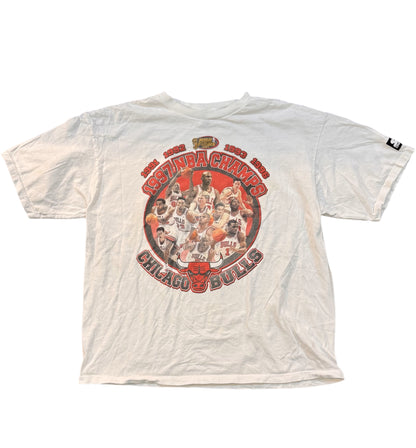 NBA CHICAGO BULLS Vintage 97's NBA Finals T-Shirt, Made in USA, Starter Tag, Size XL, White