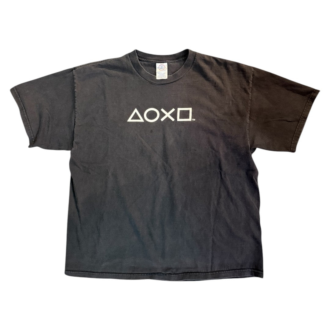 [PlayStation] PlayStation 90's Vintage T-shirt (Black)/XL