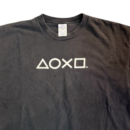 [PlayStation] PlayStation 90's Vintage T-shirt (Black)/XL