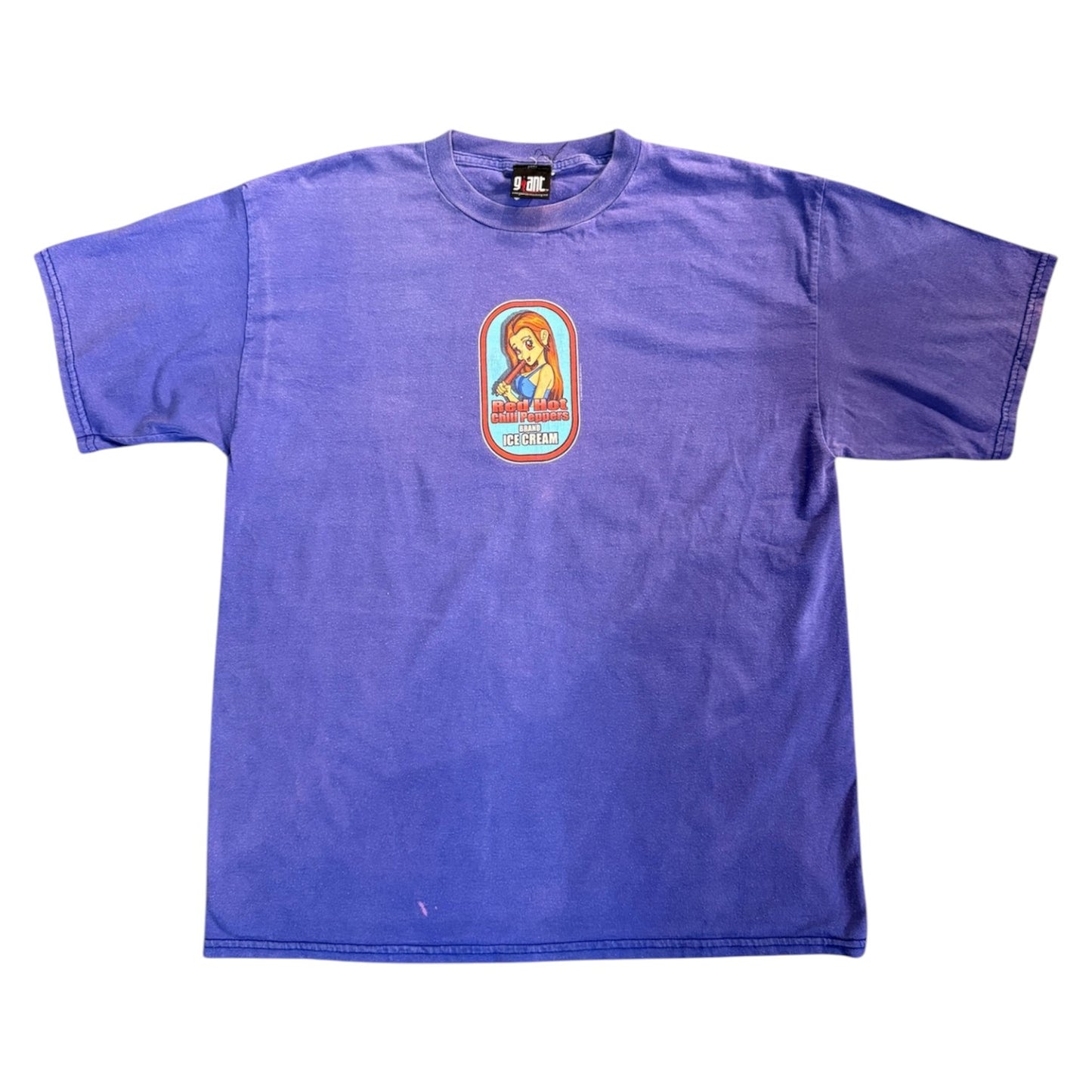 [RED HOT CHILI PEPPERS] Red Hot Chili Peppers Extremely Rare Ice Cream T-Shirt (Purple) / XL