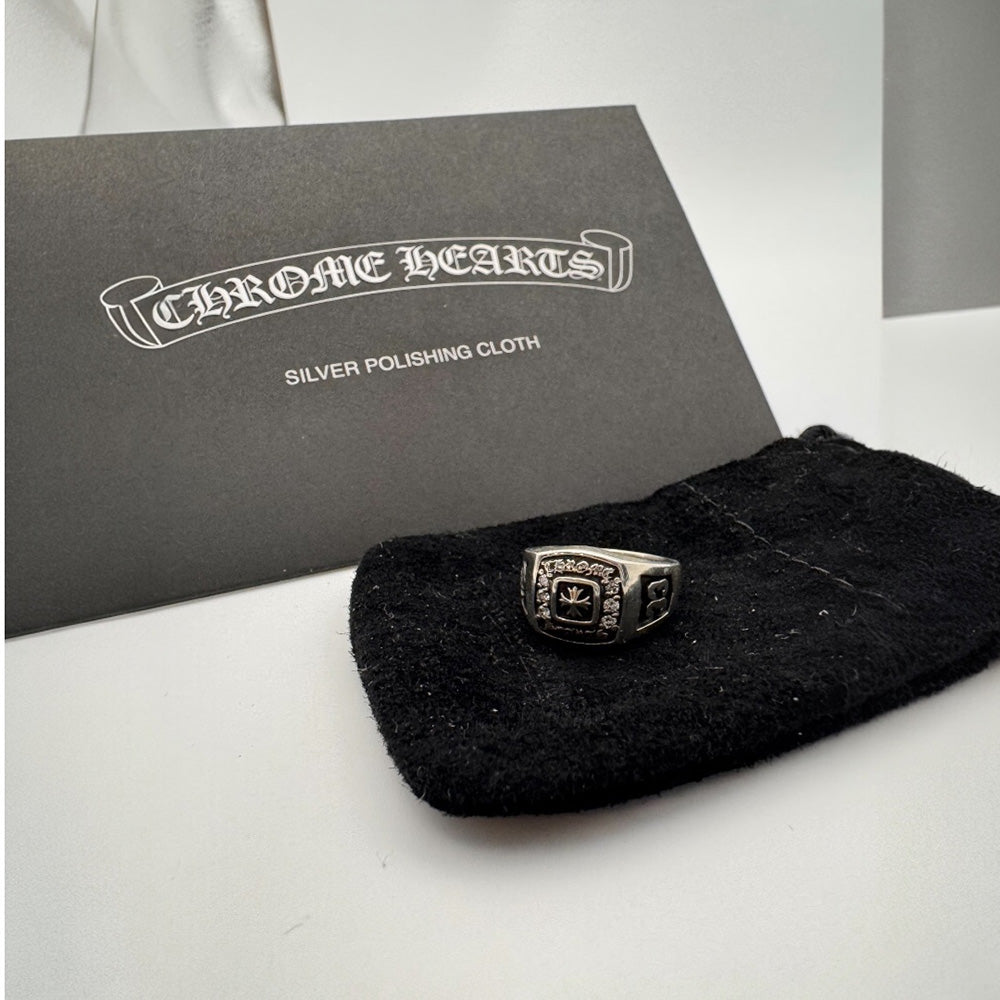 [CHROME HEARTS] Chrome Hearts Championship Ring with Small Diamond