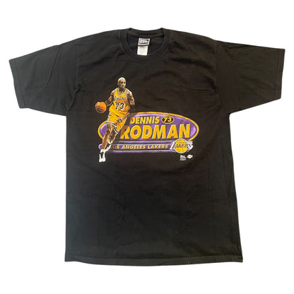 Dennis Keith Rodman 90s-00s NBA Los Angeles Lakers Print T-Shirt, Size L