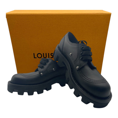 LOUIS VUITTON: Louis Vuitton LV Checker Derby Loafers (Black)