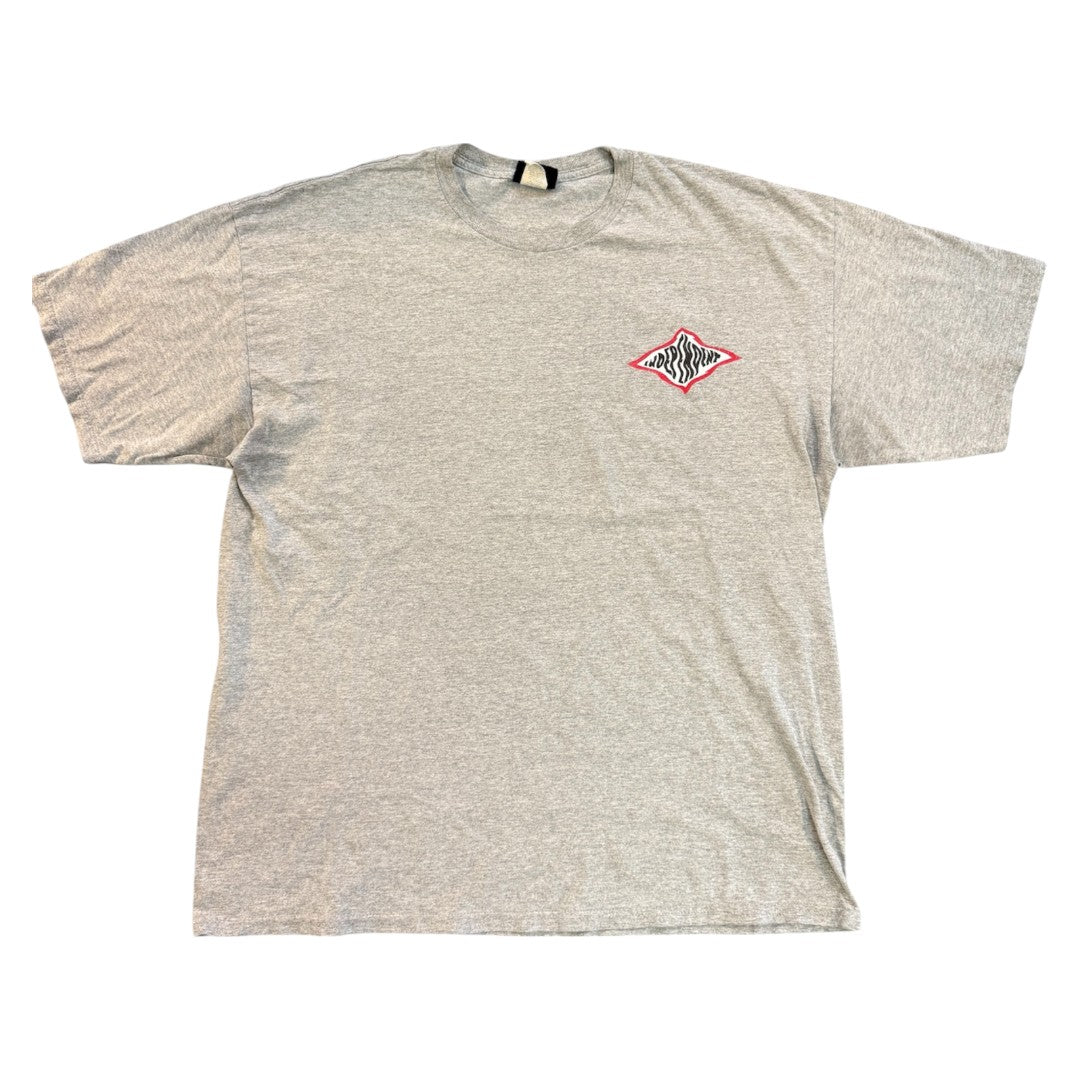 【INDEPENDENT】インディペンデント 変形ロゴプリントTシャツ（グレー）/ 90s / NHSタグ / XL