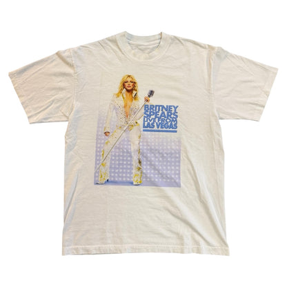 [Britney Spears] Rare Britney Spears 2001 Live T-shirt (White) / Equivalent to Size L