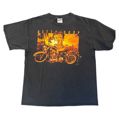 【BETTY BOOP】ベティブープ Tシャツ バイカー GILDAN 90’s XL