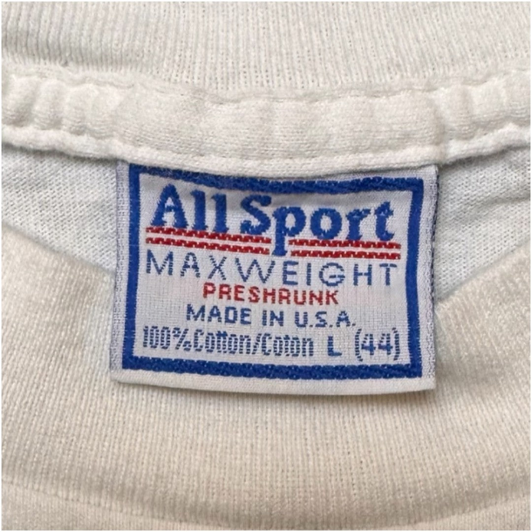 【THE SIMPSONS】ザシンプソンズ "JUST DONUT." 90's vintage NIKE パロディ Tシャツ  USA製 ホーマーシンプソンズ L