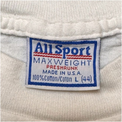 【THE SIMPSONS】ザシンプソンズ "JUST DONUT." 90's vintage NIKE パロディ Tシャツ  USA製 ホーマーシンプソンズ L