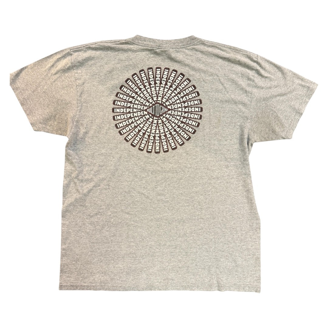 [INDEPENDENT] Independent Logo Print T-Shirt (Gray) / 90's / L