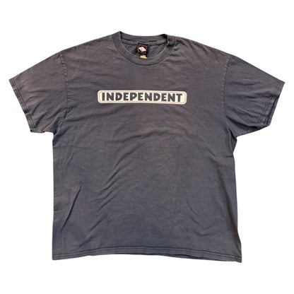[INDEPENDENT] Independent Logo Print T-Shirt, Navy, 90's, Size XL