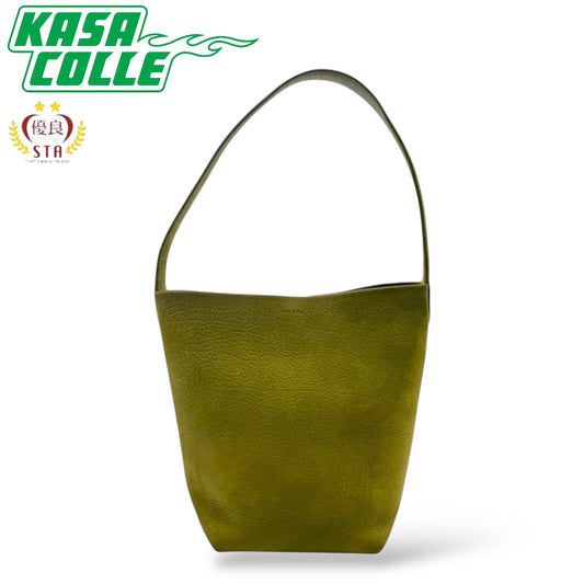 THE ROW Small N/S Park Tote, W1314 L30, Nubuck Leather, Green, GAZON (Grass)