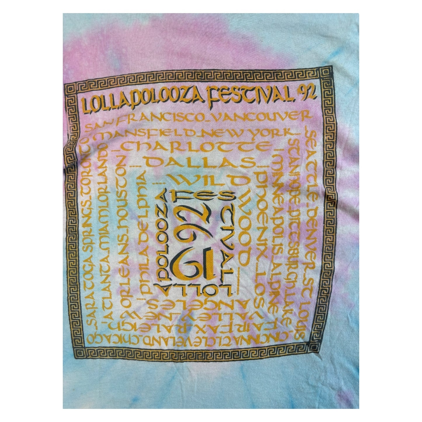 【LOLLAPALOOZA】 ロラパルーザ 92年製 ヴィンテージフェスＴシャツ