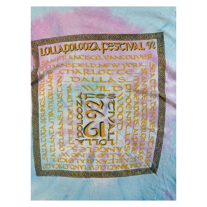 【LOLLAPALOOZA】 ロラパルーザ 92年製 ヴィンテージフェスＴシャツ