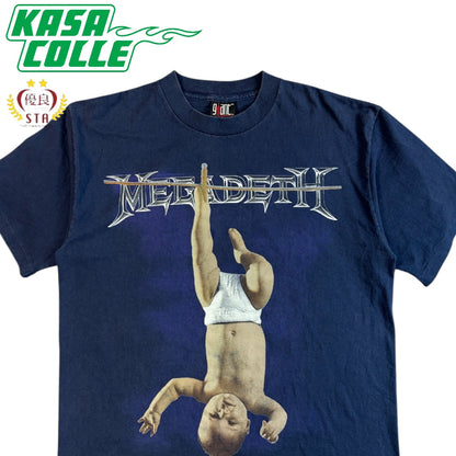 【MEGADETH】メガデス 1994 YOUTHANASIA NAVY Tシャツ giant BY TEE JAYS XL