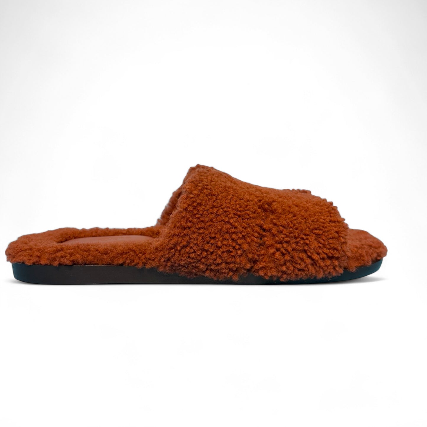 Hermes Oran Cognac Sheepskin Sandals