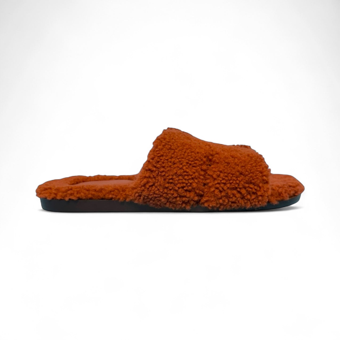Hermes Oran Cognac Sheepskin Sandals