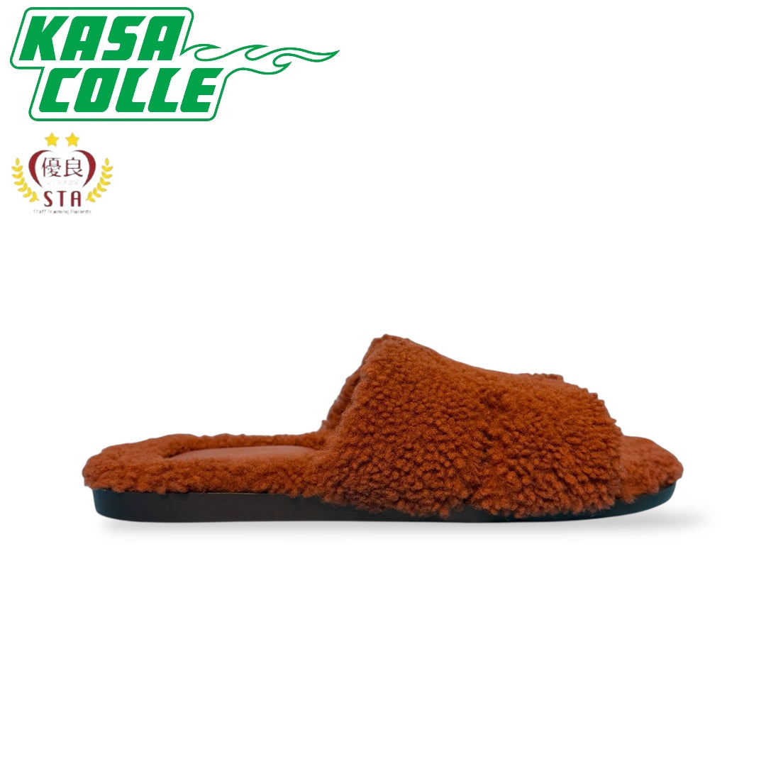 Hermes Oran Cognac Sheepskin Sandals