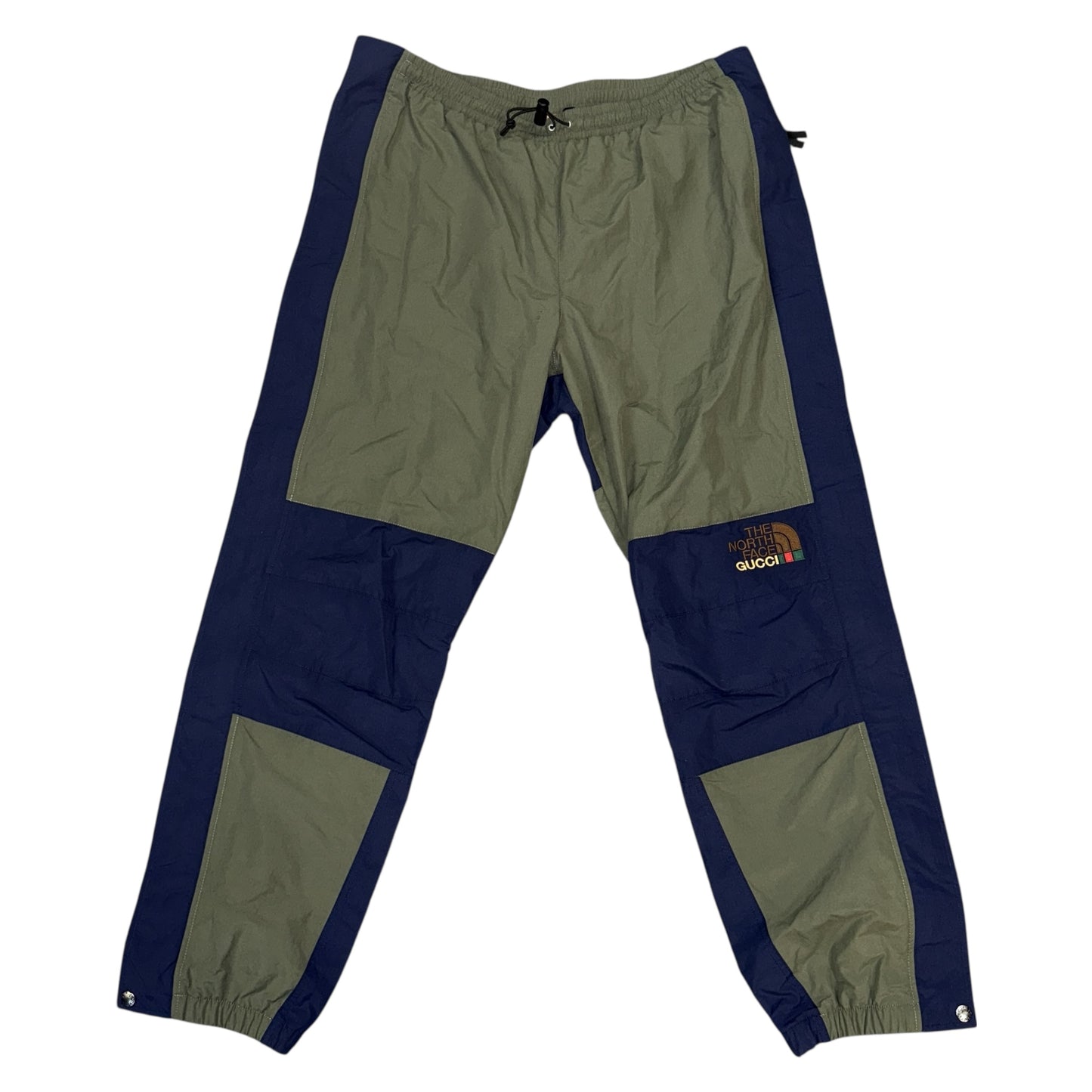 [GUCCI x THE NORTH FACE] Gucci x The North Face two-tone nylon pants, size L