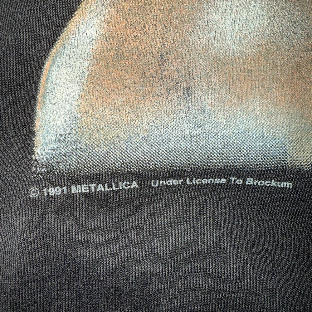 【METALLICA】メタリカ "Enter Sandman Off to Never Land Tour '91-'92" 90's Vintage Tシャツ L