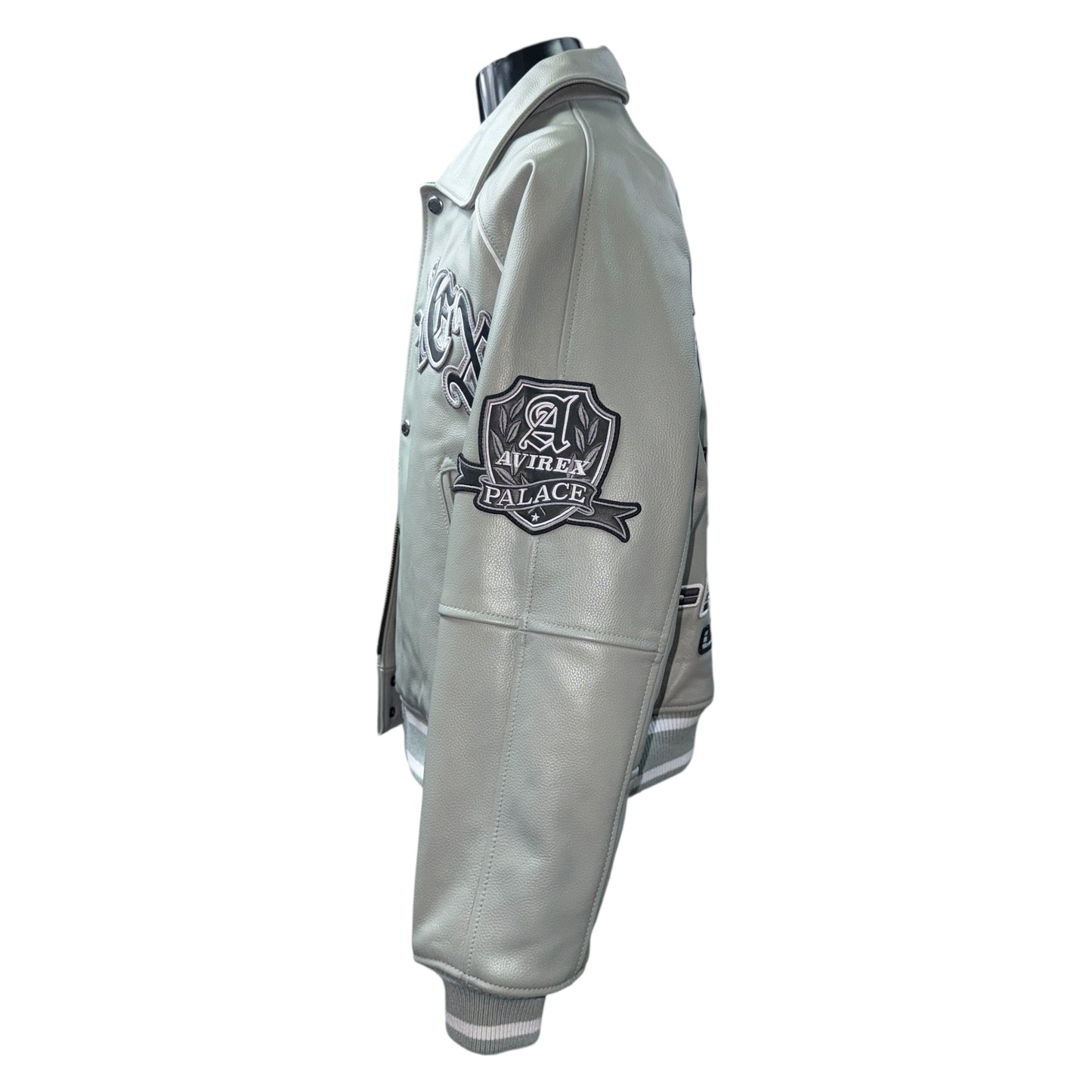 [PALACE] Palace AVIREX LEATHER JACKET GREY