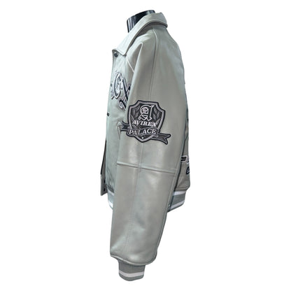 [PALACE] Palace AVIREX LEATHER JACKET GREY