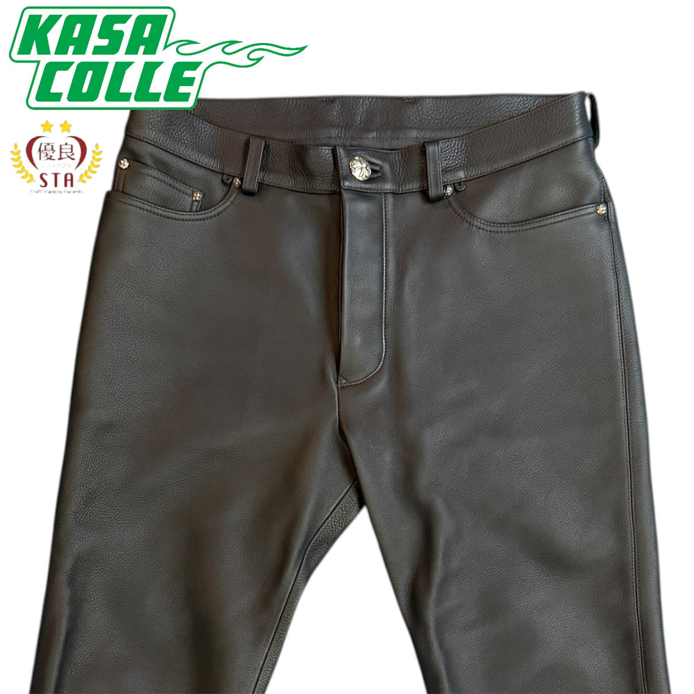 [CHROME HEARTS] Chrome Hearts Black Leather Pants