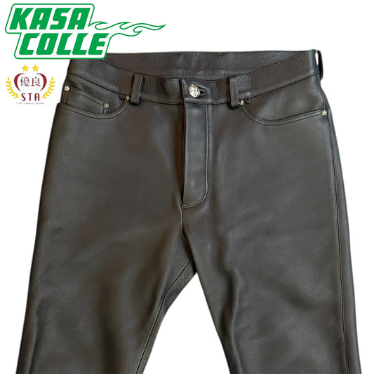 [CHROME HEARTS] Chrome Hearts Black Leather Pants