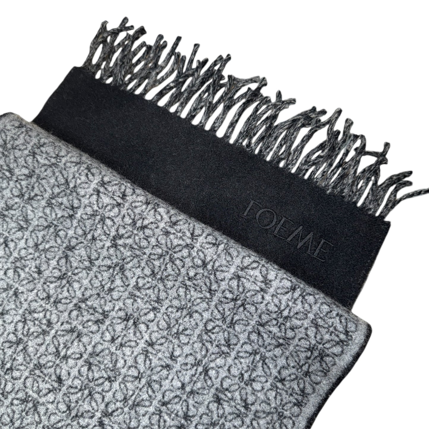 [LOEWE] Loewe Anagram Scarf Gray/Black