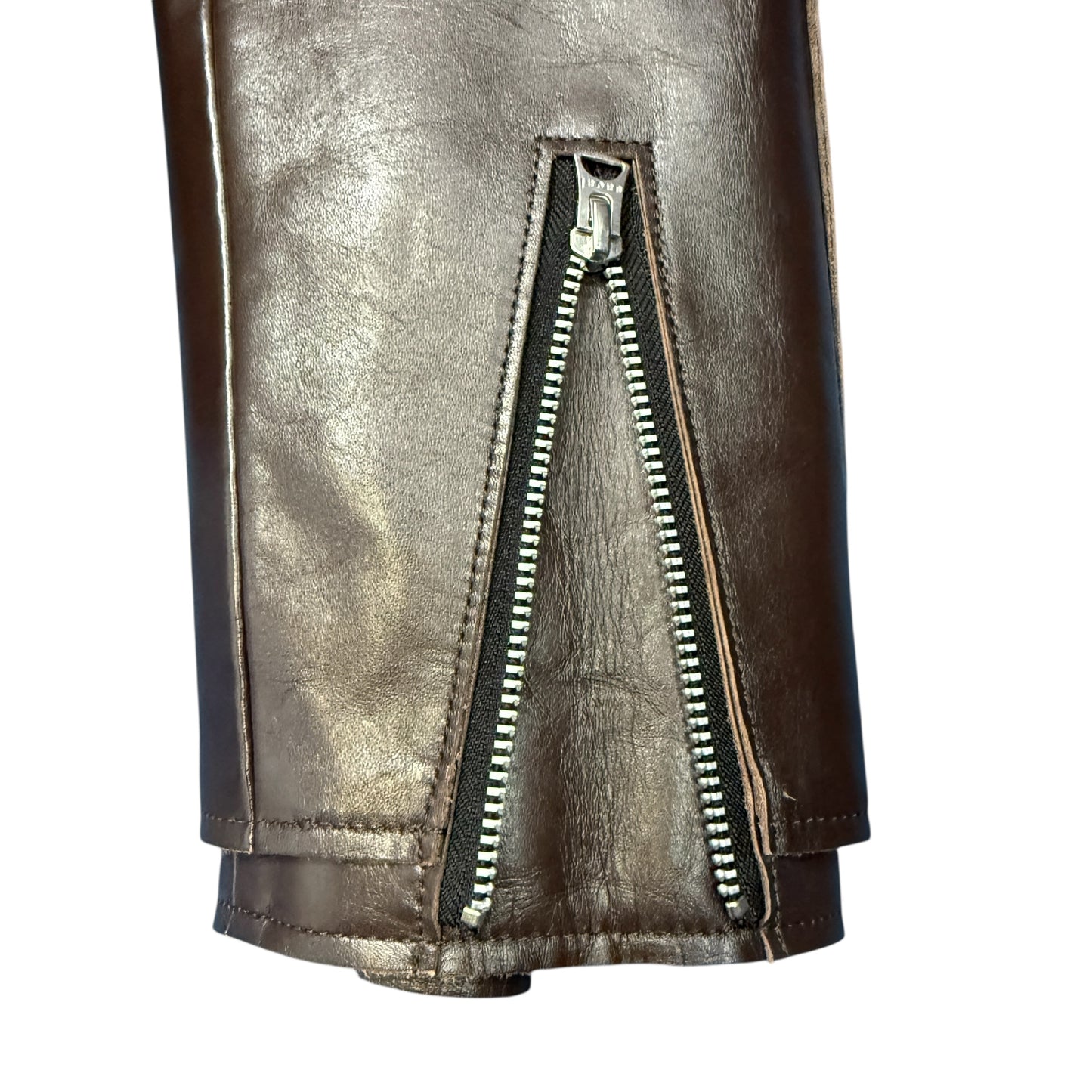 [sacai] Sacai Leather Jacket, Brown, Size 2