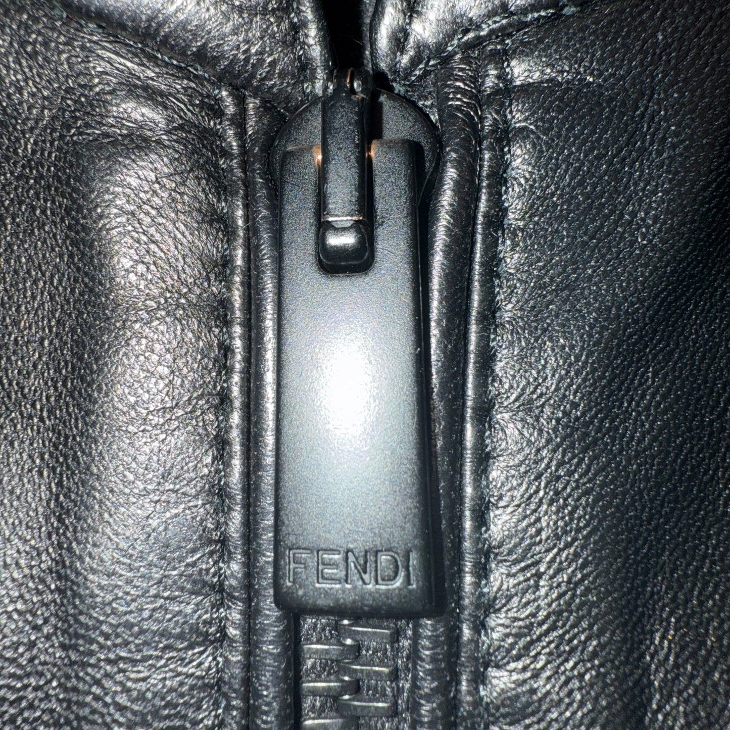 [FENDI] Fendi "BAG BUGS" Leather Jacket