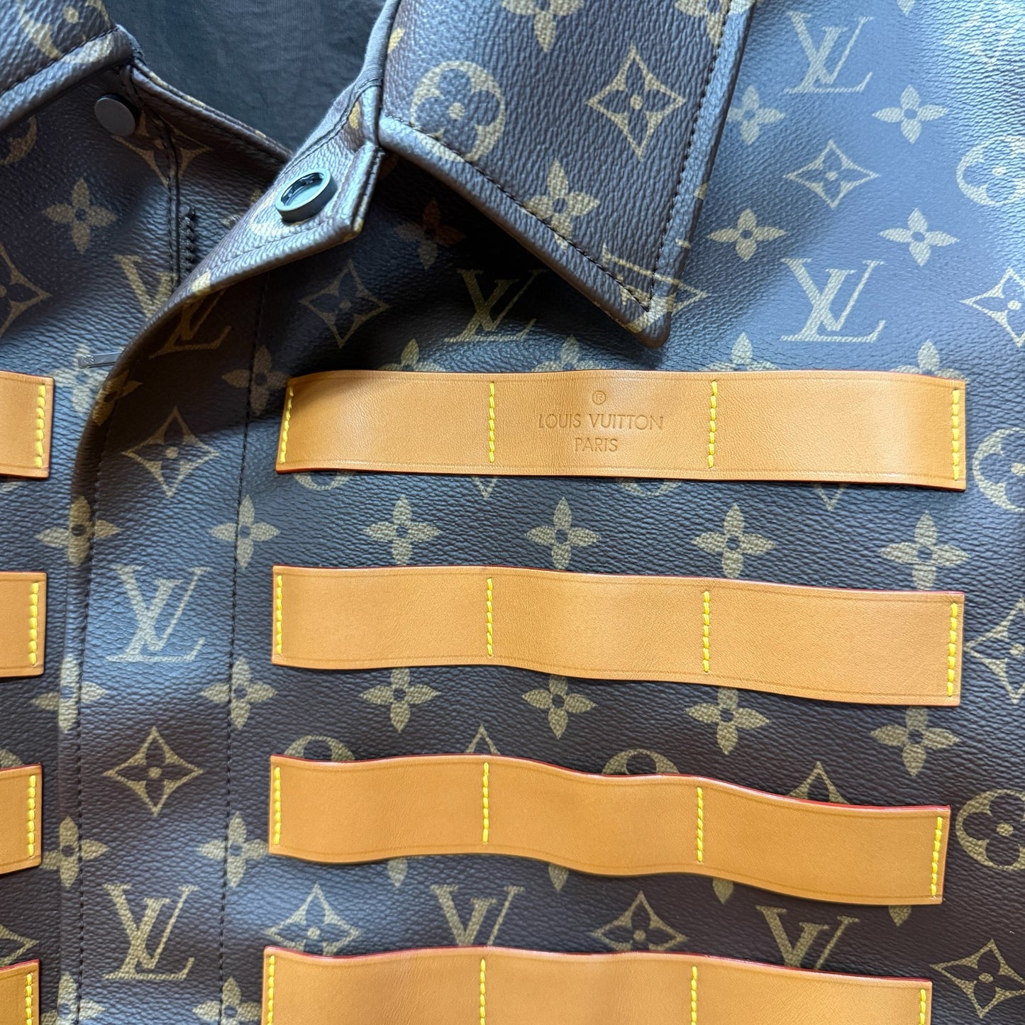 【LOUIS VUITTON】ルイ・ヴィトン ×Virgil Abloh（ヴァージル）22SS モノグラム総柄ミリタリージャケット L
