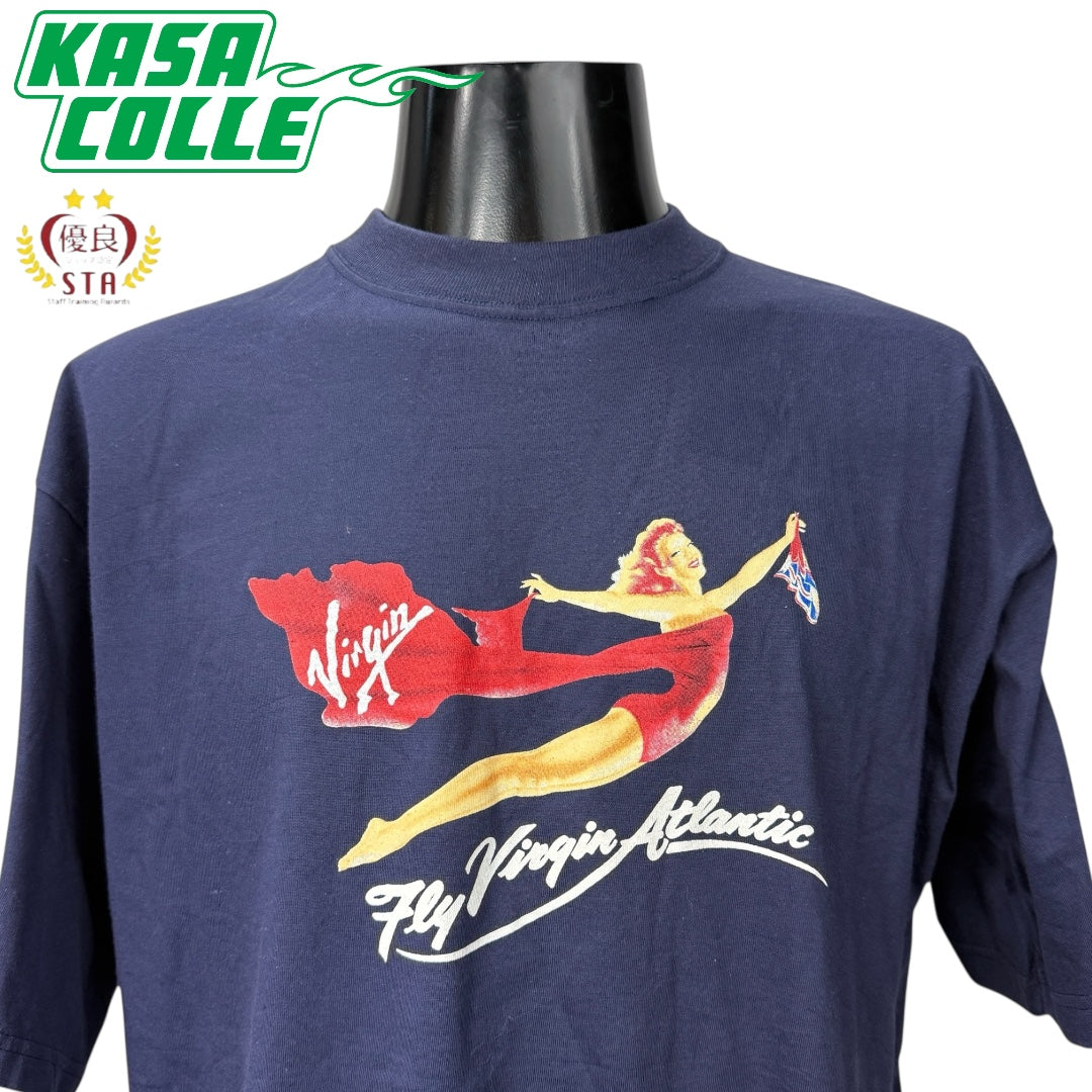 【Virgin Atlantic】ヴァージン航空 "Fly Virgin Atlantic" 90's Vintage Tシャツ