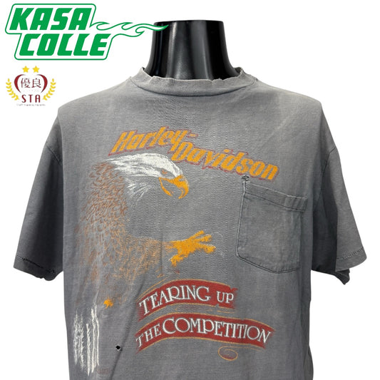 【HARLEY-DAVIDSON】ハーレーダビッドソン 80s-90s Vintage ポケットTシャツ