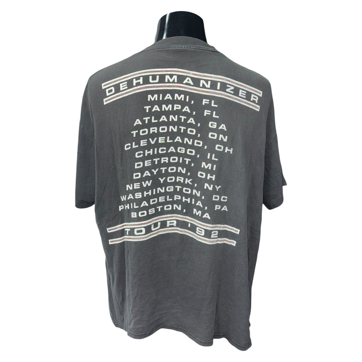 【BLACK SABBATH】ブラック・サバス "DEHUMANAZER TOUR'92" 1992コピーライト 90s Vintage Tシャツ