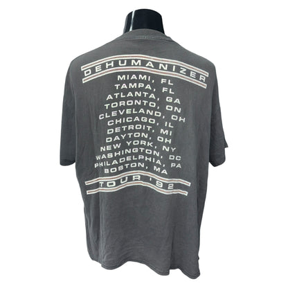 【BLACK SABBATH】ブラック・サバス "DEHUMANAZER TOUR'92" 1992コピーライト 90s Vintage Tシャツ