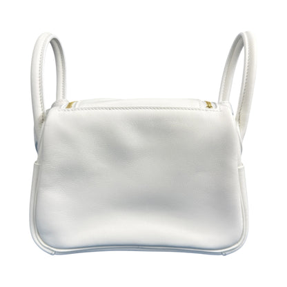 【HERMES】エルメス Lindy Mini "New White" Gold Hardware